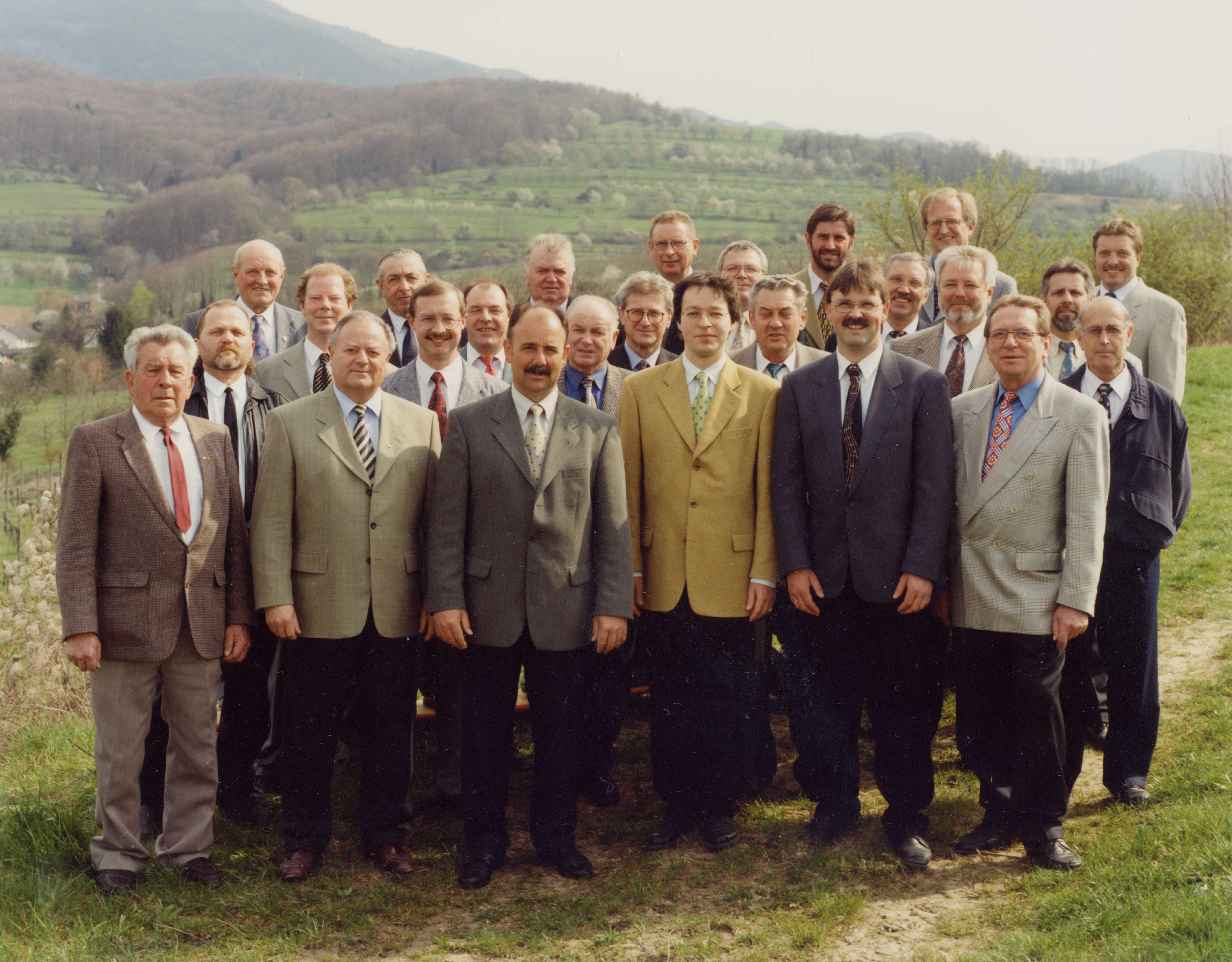 Der Chor 1999 in den Weinbergen